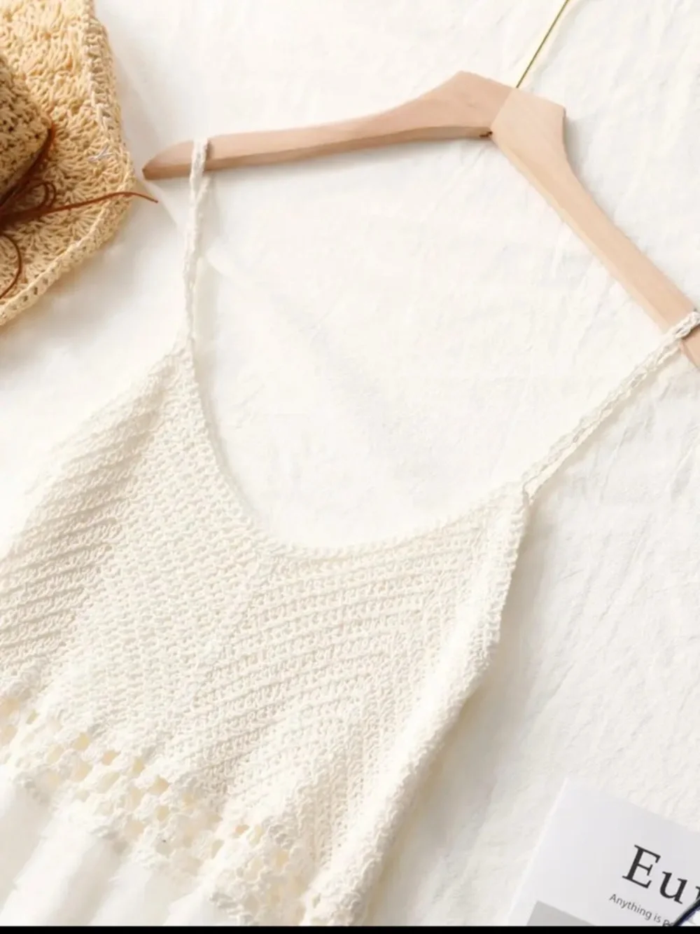 White Tiered light romantic summer Tulle Dress with Crochet Bodice. Brand New ! - Picture 2 of 3